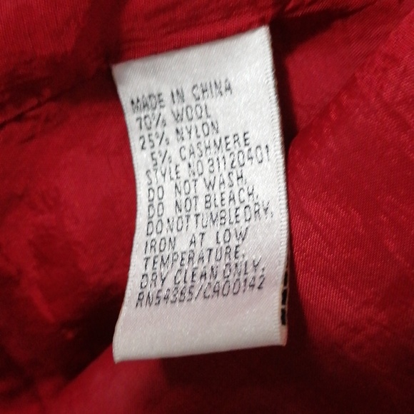 Nygard Collection | Red Wool blazer/jacket - Picture 5 of 7